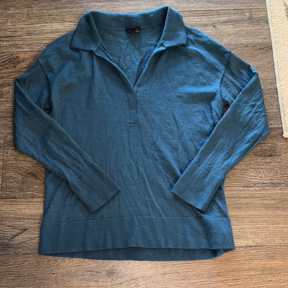 Talbots Blue Women's Wool Sweater